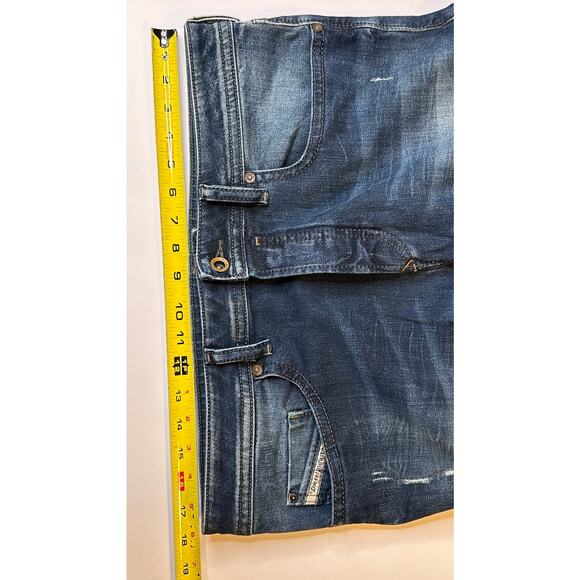 Diesel Buster Jeans Mens Regular Slim Tapered Stretch Tag is 34x34 Distressed - Picture 3 of 16